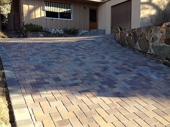 New Tuscan and Moss pavers