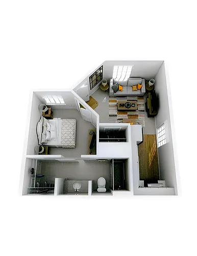Floor plan One Bedroom