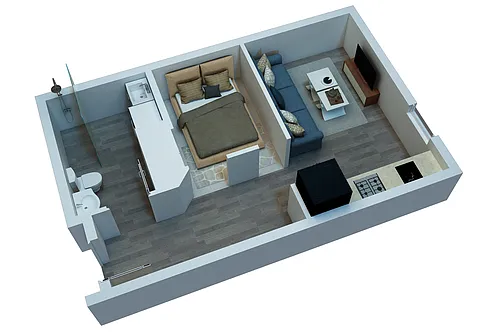 Floor plan Apartment Style Studio