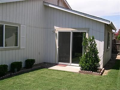 Open to the backyard.