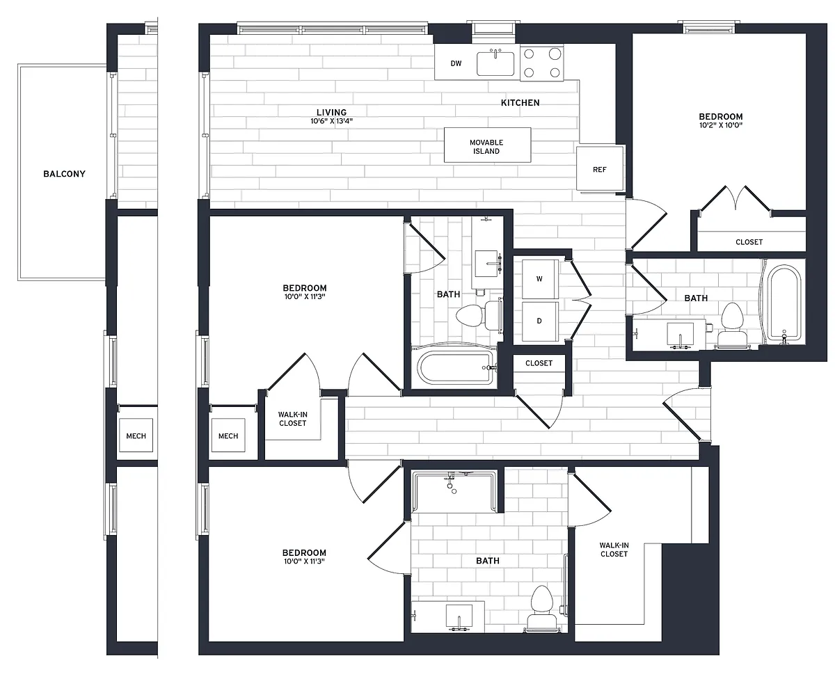 Floor plan C1b