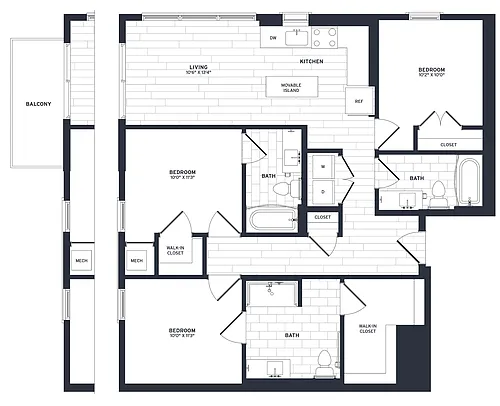 Floor plan C1b
