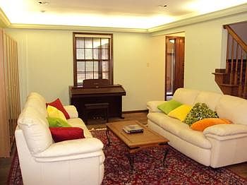 Living room to the right off the foyer.
