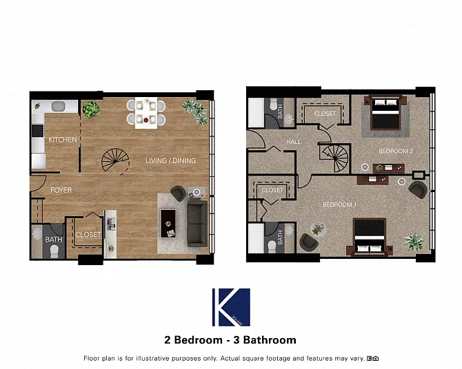 Floor plan 2 Bedroom
