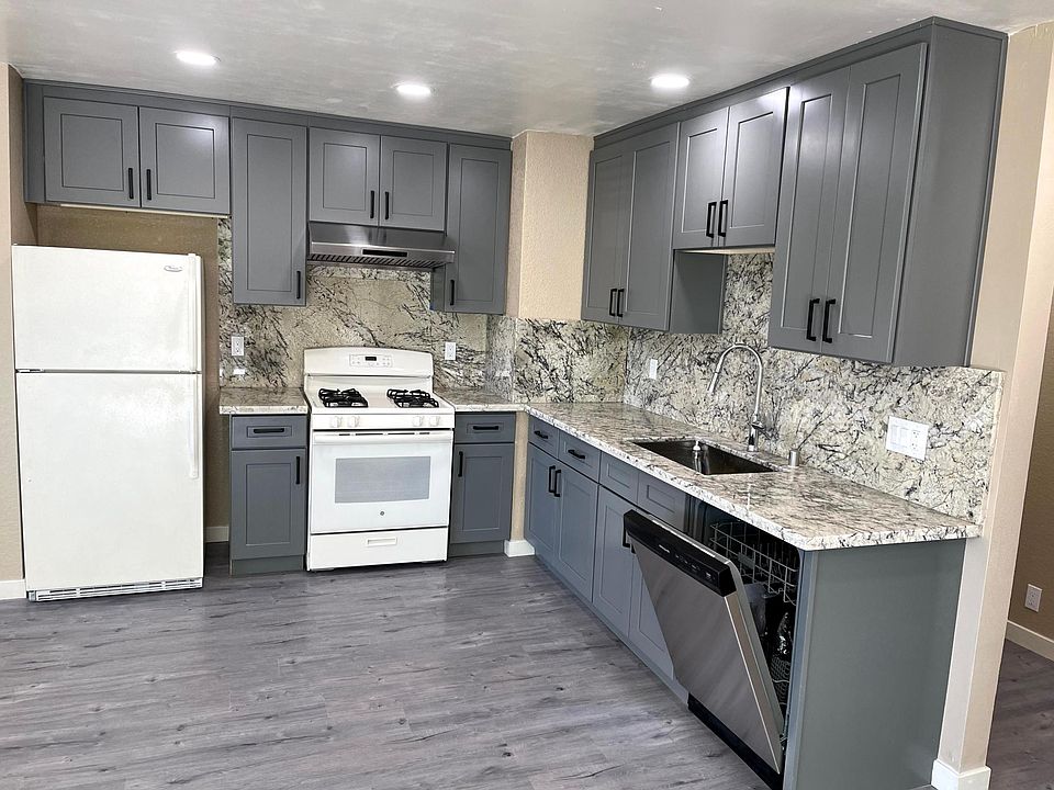 Updated kitchen with new cabinetry and tabel tops