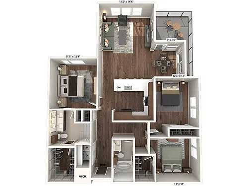 Floor plan C1 - Finish Package 1