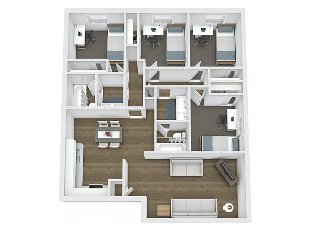 Floor plan 4X2W