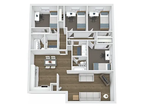 Floor plan 4X2W