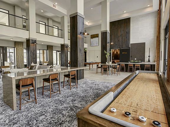 Our resident lounge features shuffleboard.