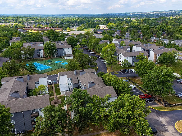 Aerial view of the community