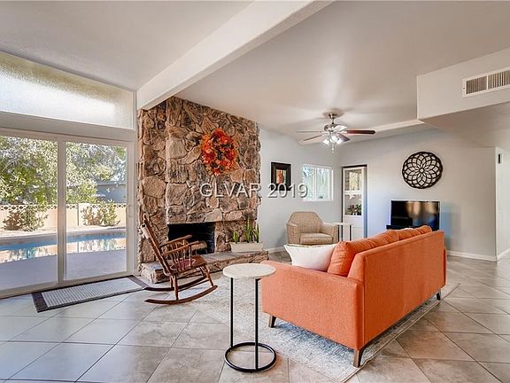 Original Fireplace and Updated Living Room