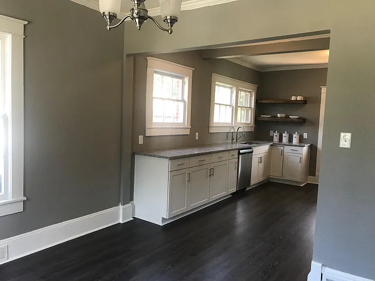 Dining room view to kitchen