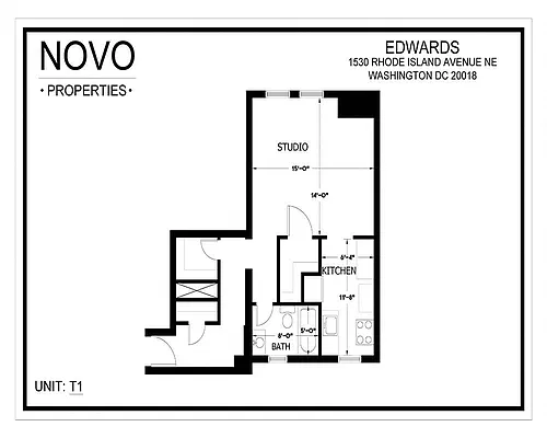 Floor plan Studio