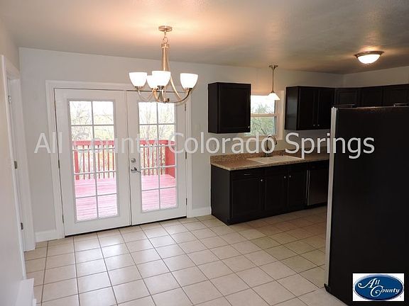 Dining area with walk out patio