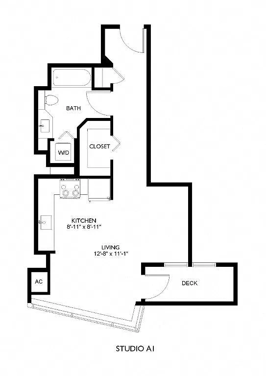 Floor plan Studio A1