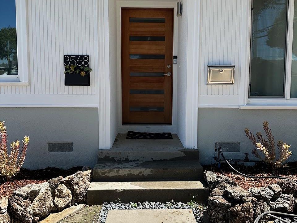 New front door and entry path
