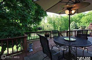 Well shaded decking area