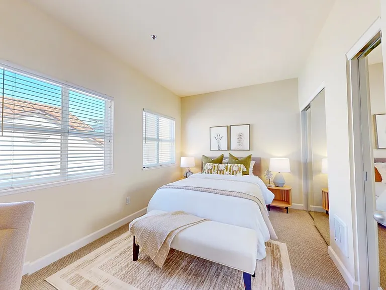 Second bedroom with double closets.
