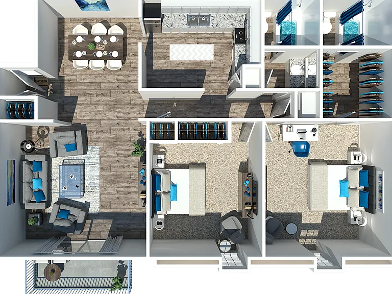2 Bedroom 2 Bath 2 Bedroom 2 Bath