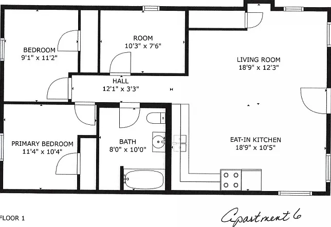 2 bed, 857 sqft, $1,200 — Photo 2