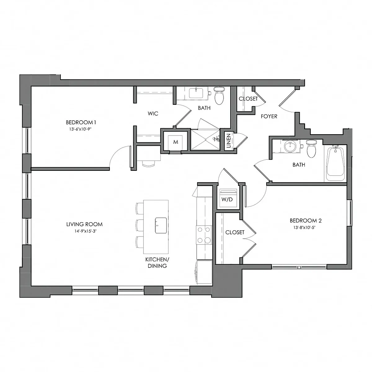 Floor plan Aspen B3