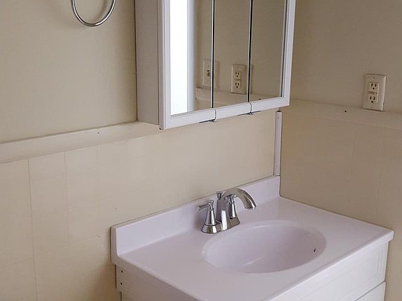 Updated Bath Vanity, Top and Lighting!