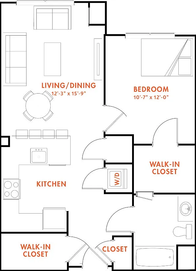 1 bed, 1.0 bath, 735 sqft, $2,760 — Photo 1
