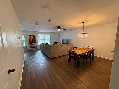 Dining room next to the common area.