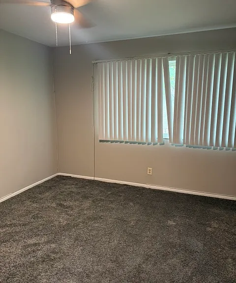 living room with new carpet