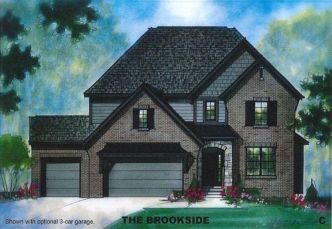 Elevation C with 3 car option