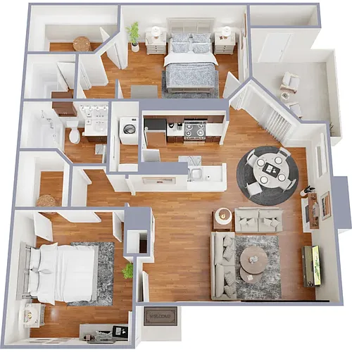Floor plan 2X2