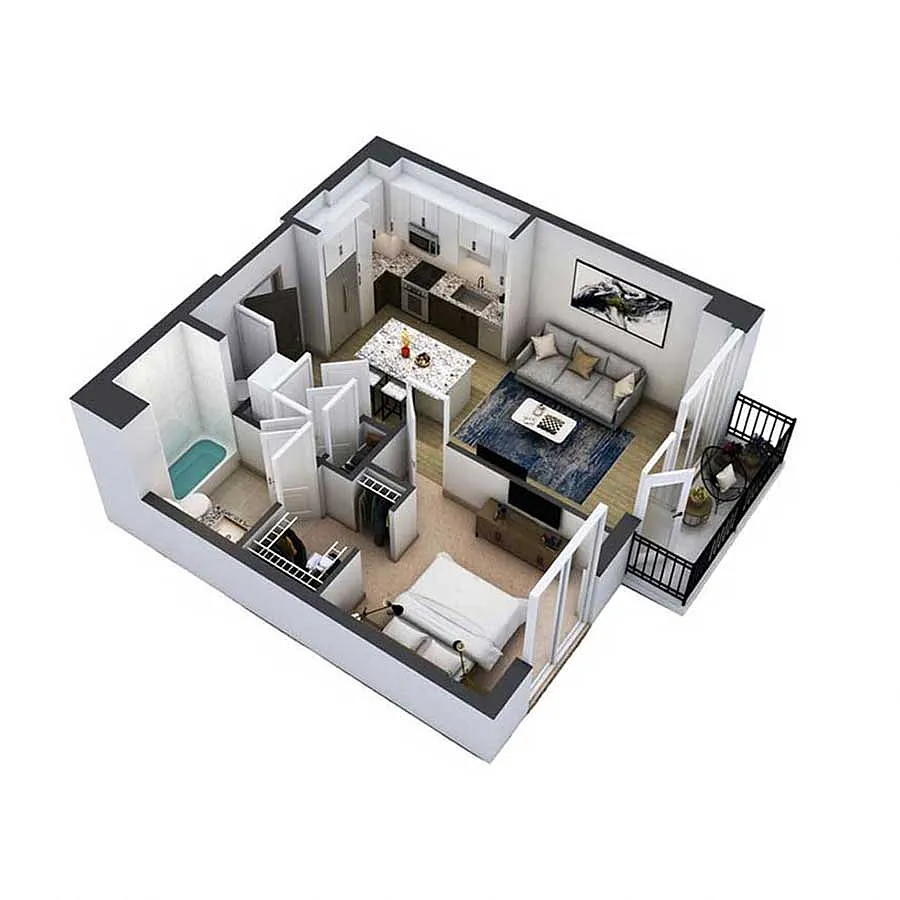 Floor plan Hemlock - A6M