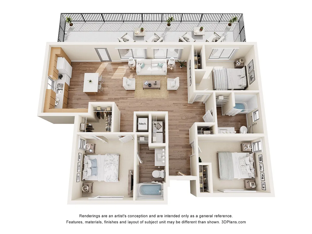 Floor plan 3B