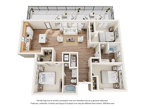 Floor plan 3B