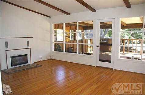 Living room fireplace