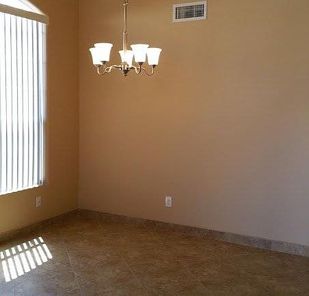 Dining Room with vaulted ceiling