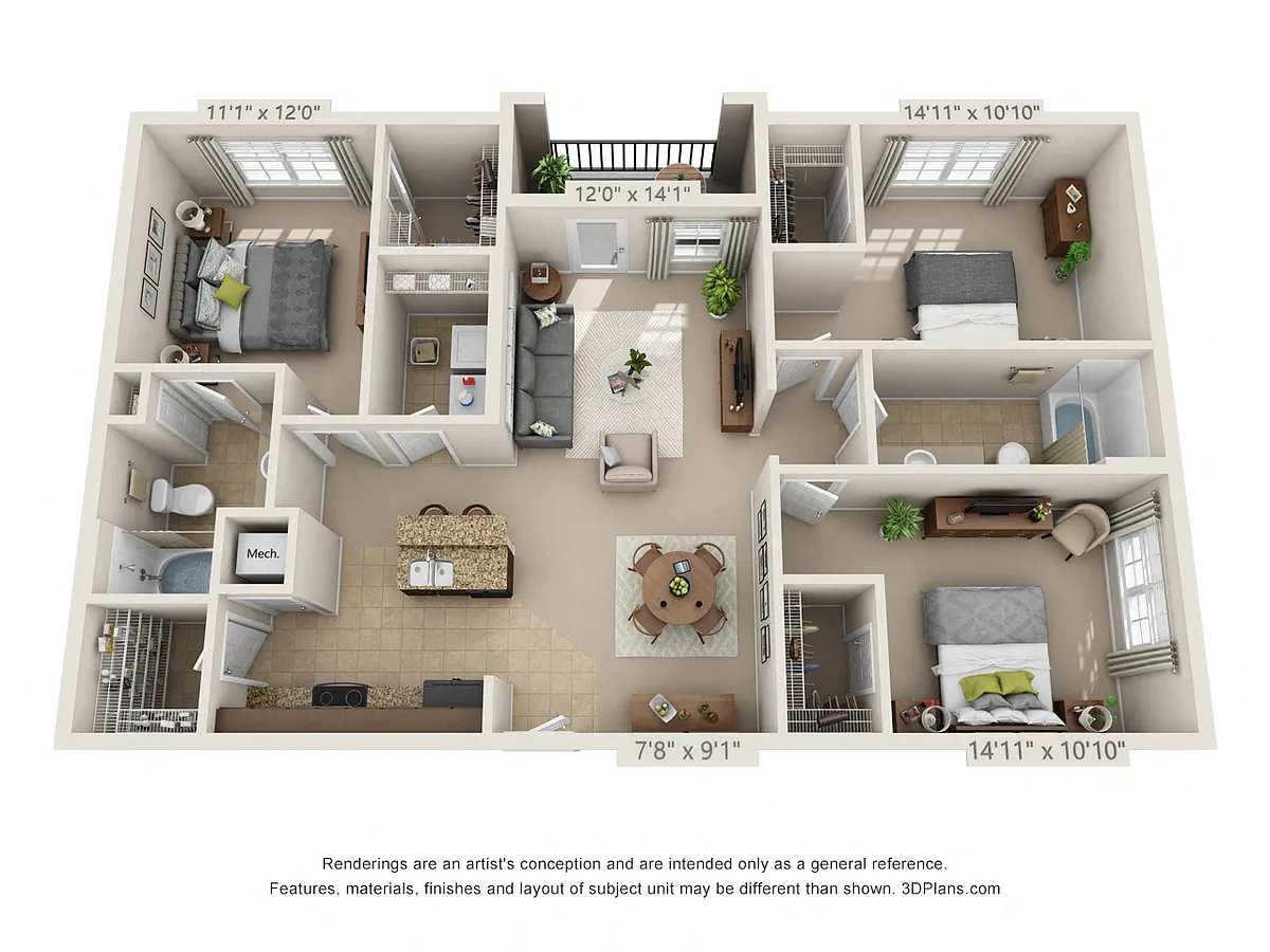 Floor plan C1 - The Garnet