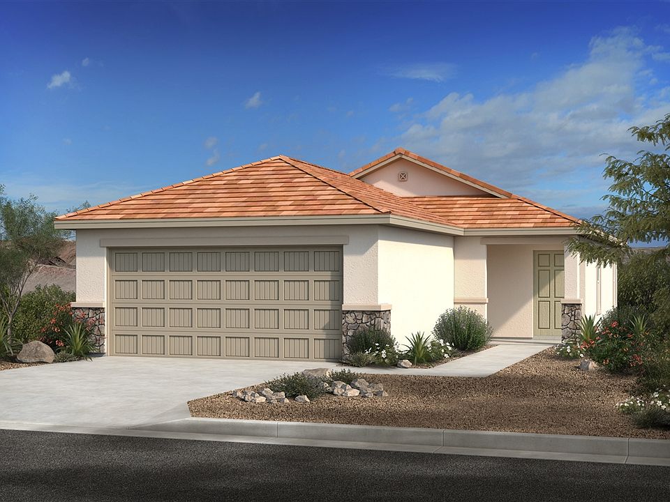 Plan 1262 Elevation C with optional stone