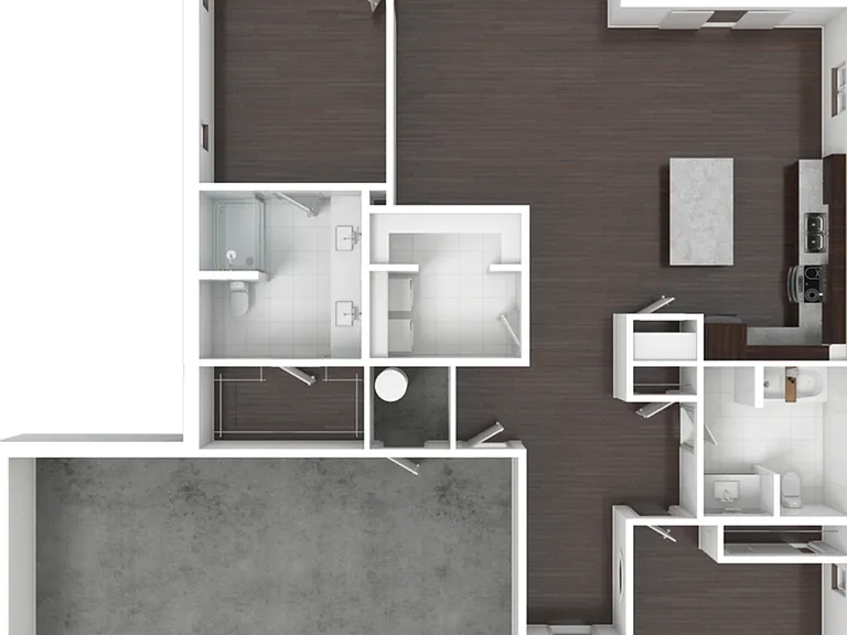 2 Bedroom B Deluxe 2 Bedroom B Deluxe