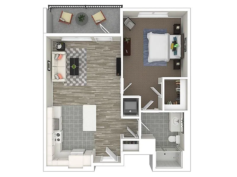 Floor plan 1 Bedroom