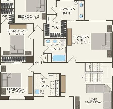 Second Floor 4 br 2.5 ba