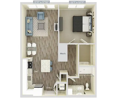 Floor plan Furnished-f-A6 -809A
