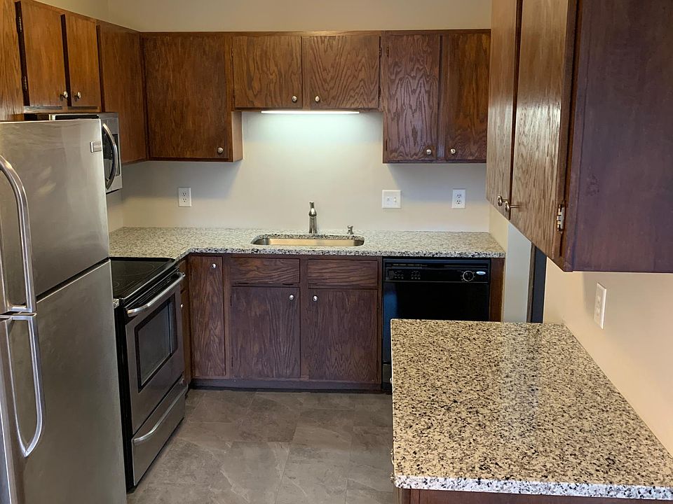 Newly remodeled kitchen with new granite countertops, deep single sink, new floor. Garbage disposal + dishwasher!