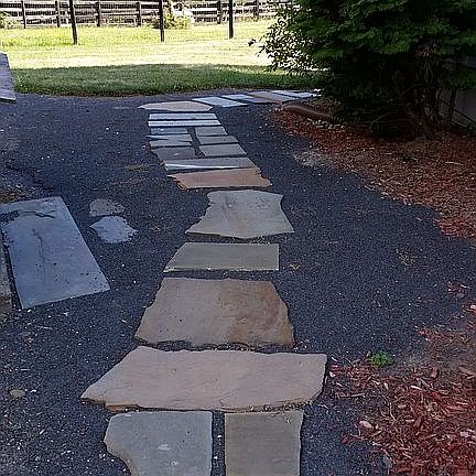 Walkway to backyard
