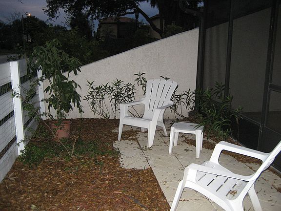 fenced in yard