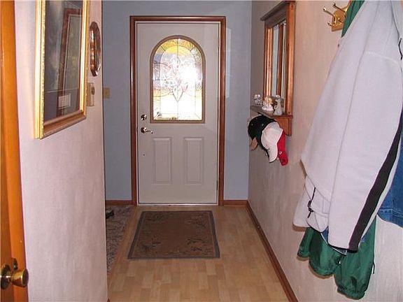 Etched glass front door