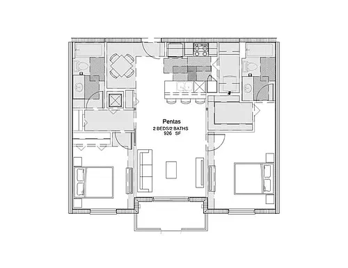 Floor plan Pentas