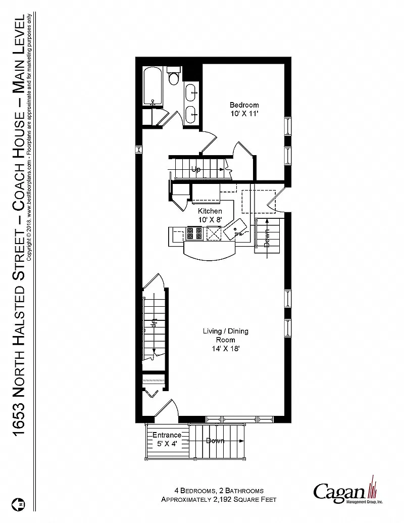 Floor plan Four Bedroom