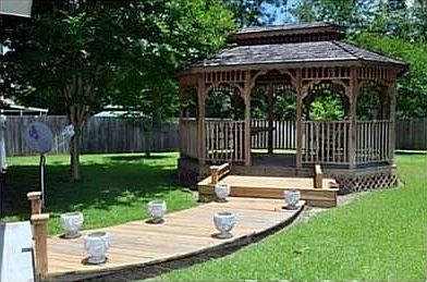 Gazebo in back yard