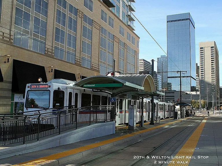 Experience the ease of urban transit just steps from your new home.